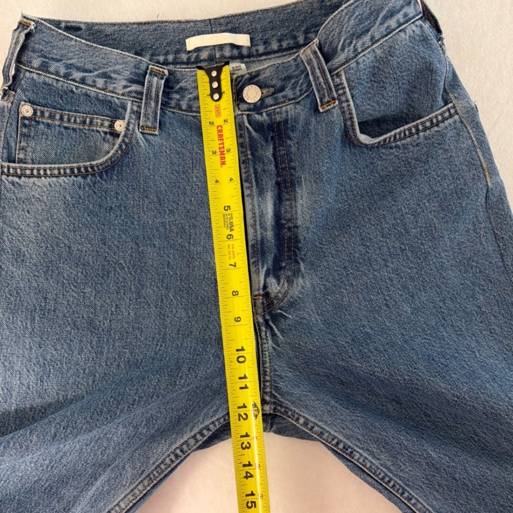 Helmut Lang Mens Blue Straight Leg Button Fly Denim Jeans Made in Italy Size 33 - Picture 5 of 10